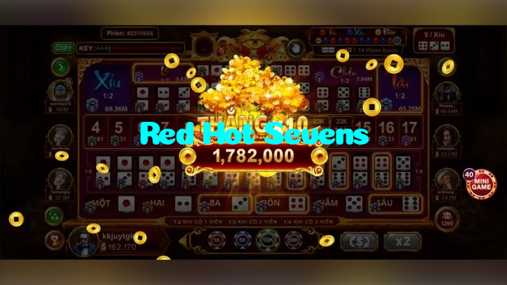 Red Hot Sevens casino presented on mobile device in Pakistan with slots and live games